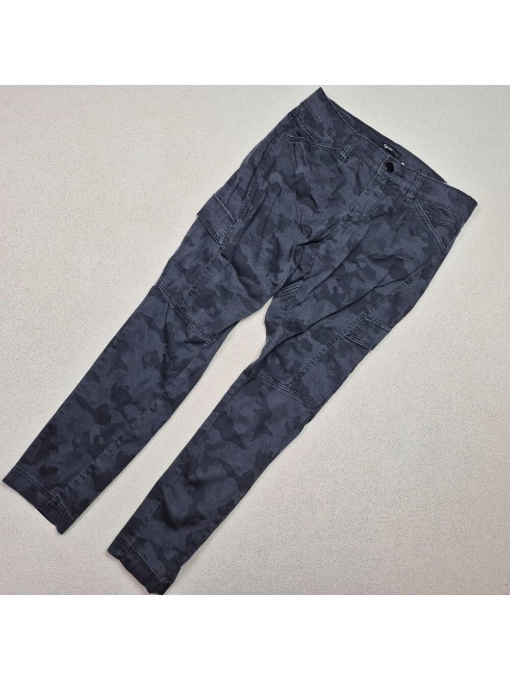 Supplies Women's Black/Gray Chino Urban Camo Cargo Chore Pants Sz 6 31/27